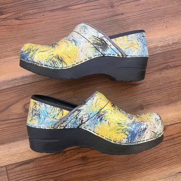 Sanita blue yellow professional clogs size EUR 36, US 5-5.5 - Picture 6 of 8